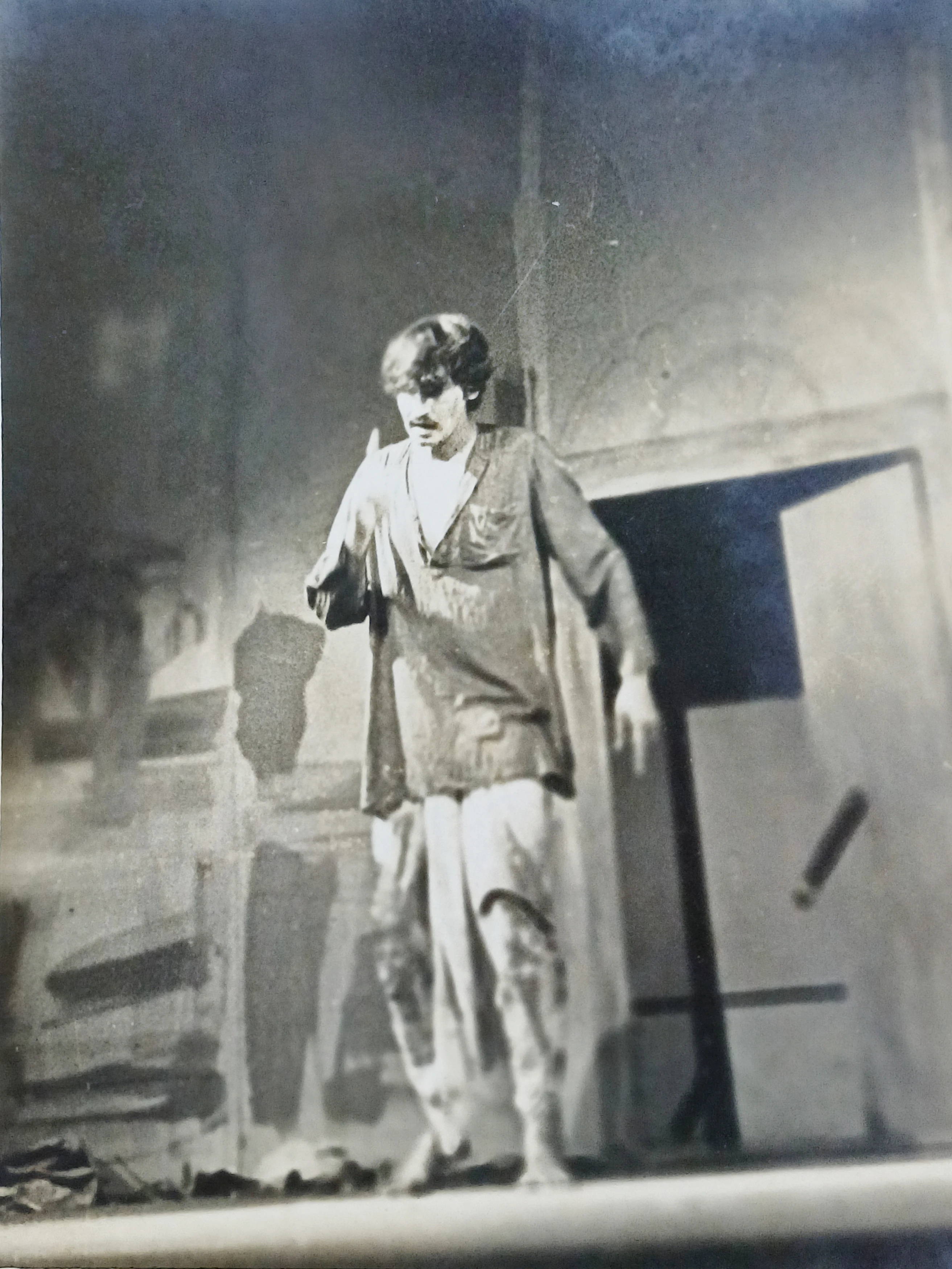 Suman Kumar Performing in a Stage Play